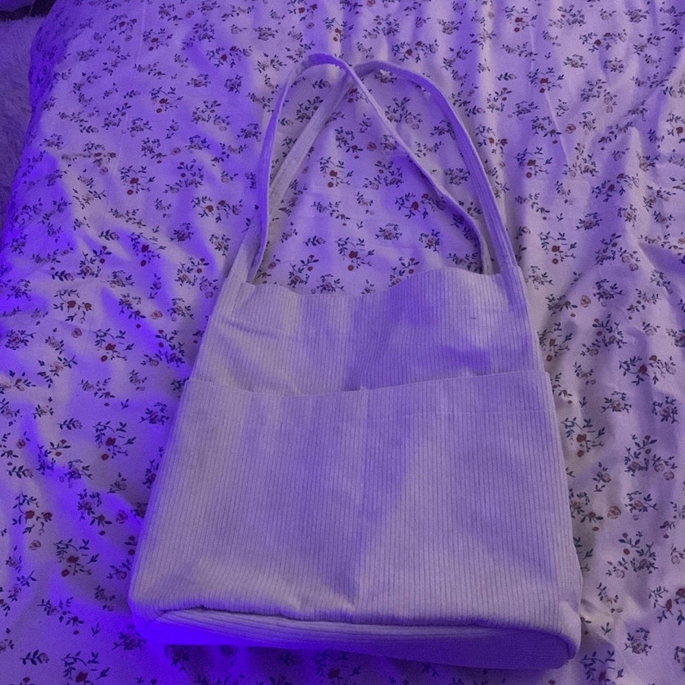 elegant, minimalistic cream white tote bag